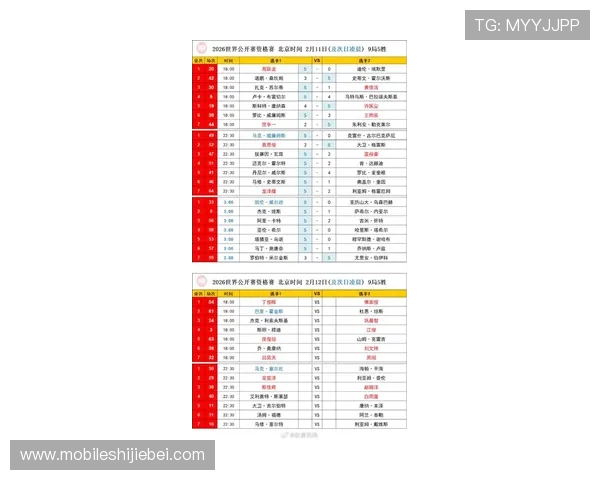 2026年世界杯比赛时间安排指南，帮助球迷提前了解每场比赛的具体开赛时间