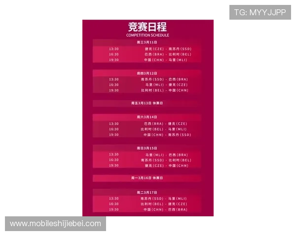 世界杯预选赛中国比赛时间最新安排及详细赛程介绍帮助你掌握每场比赛的具体时间信息