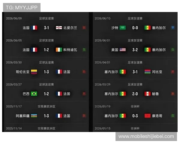 2026年世界杯法国对阵塞内加尔比赛全场直播免费观看详细报道